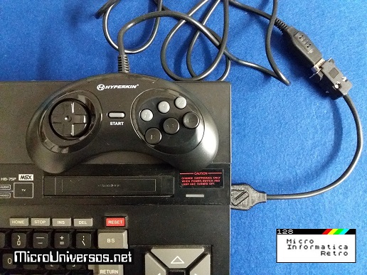 MSX Sony Adaptador Pad Megadrive