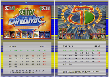 Ejemplo Retro Calendario 2017